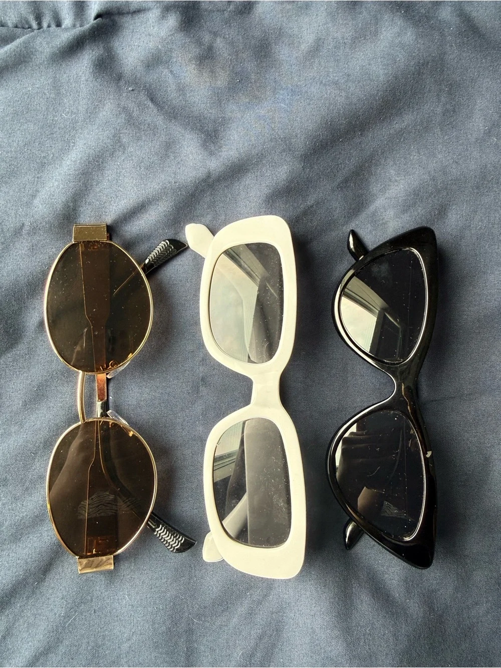 White Rectangular Women’s Sunglasses - Brand